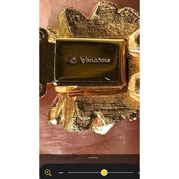 Vintage Vendone Women's Flower Clasp Pink Faux Pearl Double Strand Necklace - Picture 7 of 11